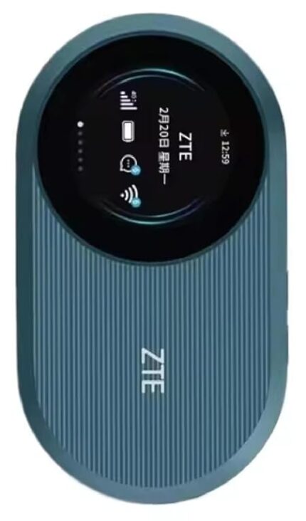 ZTE Wireless Mobile Wi-FI Router Pro U10S Pro,WiFi 6 Up to 287Mbps,3000mAh Unlock 4G LTE Pocket WiFi Router With Sim Card Slot And Type C Port-Blue